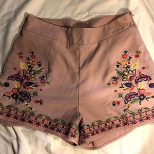 Altar'd State embroidered shorts